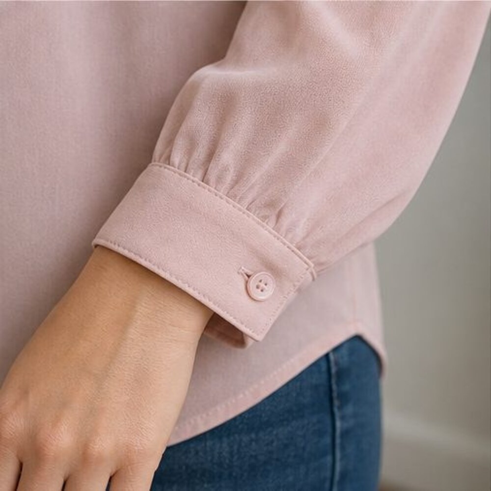 Blush Ruffle Blouse - Picture 5 of 6
